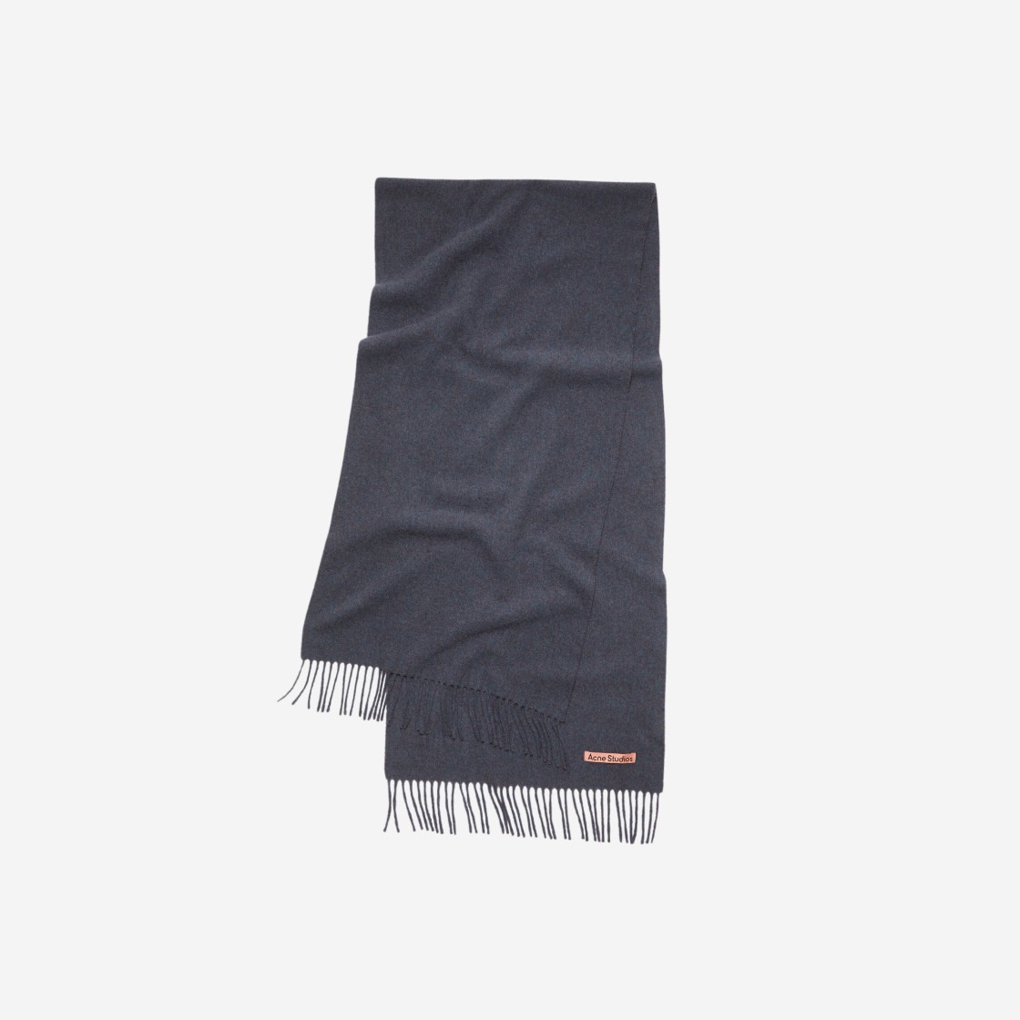 Acne Studios Narrow Wool Fringe Scarf Purple Melange CA0210-AZS