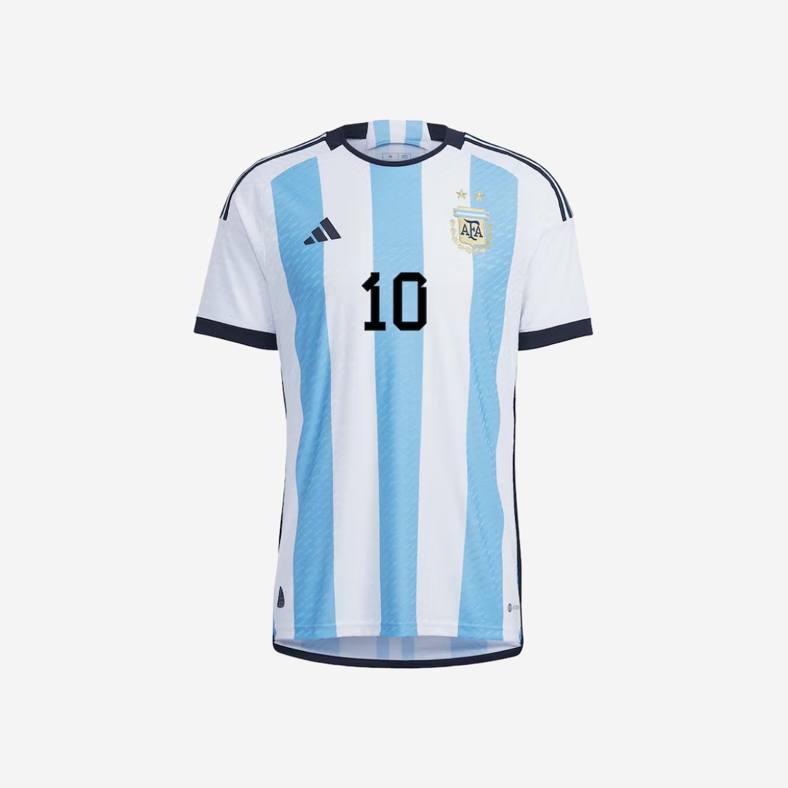 아디다스 아르헨티나 메시 2022 홈 어센틱 저지 화이트 라이트 블루 - 아시아 (마킹 버전) HF2157
