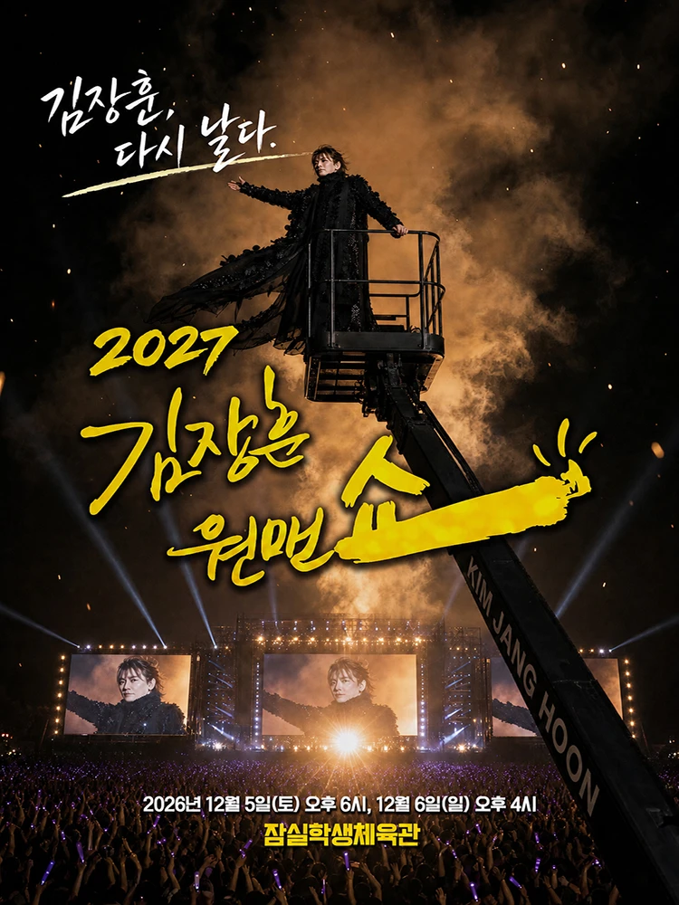 2027 김장훈원맨쇼 '김장훈, 다시 날다' 티켓팅 안내