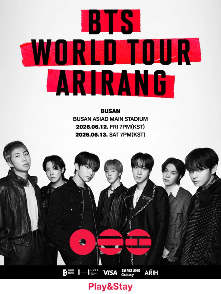 [Play＆Stay] BTS WORLD TOUR ‘ARIRANG’ IN BUSAN + Hotels 티켓팅 안내