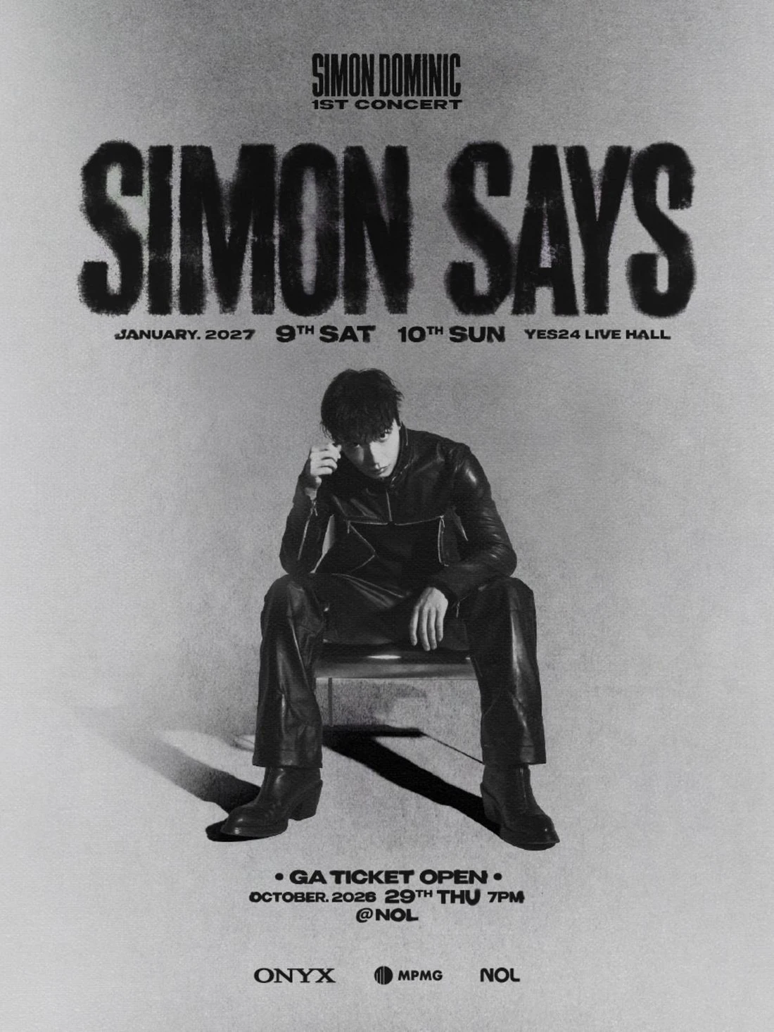 SIMON DOMINIC 1ST CONCERT 〈SIMON SAYS〉 티켓팅 안내