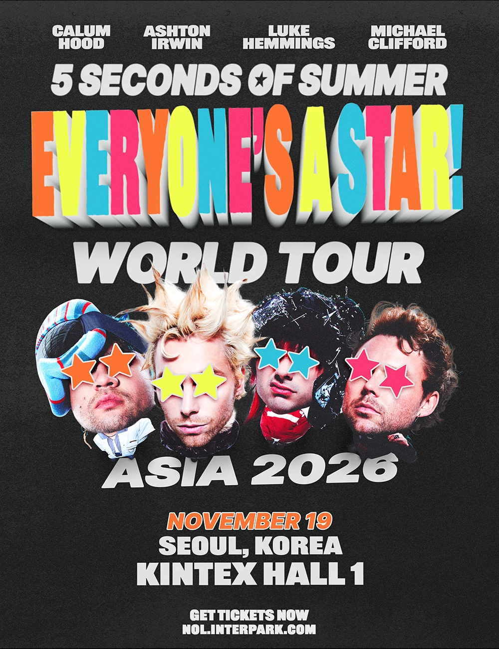 2026 5 Seconds Of Summer 내한공연 티켓팅 안내