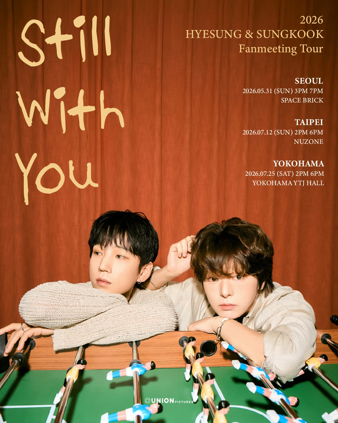2026 HYESUNG & SUNGKOOK Fanmeeting Tour ‘Still With You' in TAIPEI 티켓팅 안내